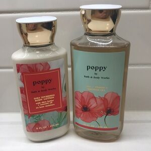 NWT!BBW Poppy 🌸 Body Lotion & Body Wash
